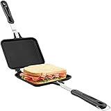 Doppelseitiger Bratpfanne Quadratische Sandwichmaker Aluminium Beidseitige Tortillas mit...