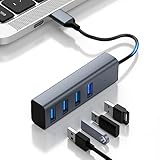 USB-C-auf-USB-Adapter, 4-in-1-USB-Splitter mit 4 USB 3.0, tragbarer ultradünner...