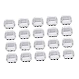 Healifty 20 Sets Aluminiumfolie Backbox Mini-Muffins Mini-Kuchenständer Einweg-Backformen...