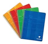 Clairefontaine 8723 C – Lot de 5 Hefte mit Spiralen Maxi Innenraum A5 quer liniert...