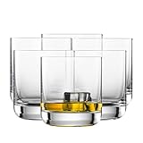 SCHOTT ZWIESEL Whiskyglas Simple (6er-Set), geradliniger Tumbler für Whisky,...