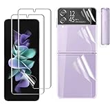 Schutzfolie Kompatibel für Samsung Galaxy Z Flip 4, Displayschutzfolie 3D Full Cover...