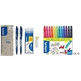 Pilot FriXion Ball, radierbarer Tintenroller, 9er Set (2 blaue FriXion Ball + 6...