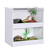 Rvest Glas Terrarium, Durchscheinend Glasterrarium Reptielien,Reptilienzuchtbox...