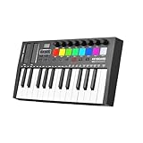 Funien 25-Tasten-MIDI-Keyboard-Controller, professionelles elektronisches Audio,...