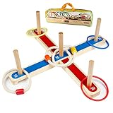 Wurfspiel Ringwurfspiel, UlifeME Garten Spiele für Kinder und Erwachsene, 5 Pcs Hölzerne...