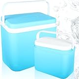 2er Set Kühlbox 30L + 10L Isolierbox Kühltasche Camping Thermobox Isoliertasche Blau