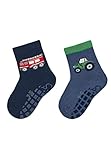 Sterntaler Baby Jungen Fliesen Socken Baby ABS-Söckchen Doppelpack Feuerwehr - Fliesen...