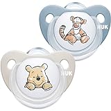 NUK Trendline Schnuller | 0-6 Monate | BPA-freier Schnuller aus Silikon | Disney Winnie...