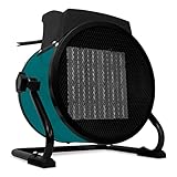 VONROC Elektroheizstrahler, Heizstrahler mit Lüftungsfunktion - 3000W - 3 Stufen - für...