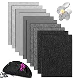 YSWOVUO 10 Stück 20x30cm Bastelfilz 2mm, Filzstoff zum Basteln, Polyester Steifer Filz...