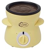 Bestron Schokoladen-Fondue für 2 Personen, Mini-Schokofondue-Set, inkl. 10xSpieße,...