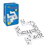 Idena 6050012 - Domino Spiel mit 28 Steinen, in einer Metallbox, mit Spielanleitung,...