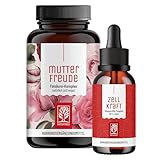 NATURTREU® Mönchspfeffer 90 Kapseln mit Vitamin B12 Tropfen 50ml - Mutterfreude und...