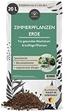 Blumenerde Zimmerpflanzen 20 L - Zimmerpflanzen-Erde aus 100% natürlichen Rohstoffen -...