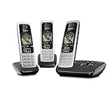 Gigaset C430A Trio 3 schnurlose Telefone mit Anrufbeantworter (DECT Telefon mit...