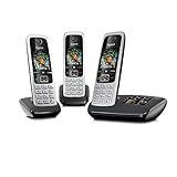 Gigaset C430A Trio 3 schnurlose Telefone mit Anrufbeantworter (DECT Telefon mit...