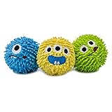 HugSmart Pet Stachel-Monster, 2-in-1 Plüsch und quietschender Stachelball für Hunde,...