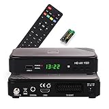 RED OPTICUM AX 150 Sat Receiver mit Aufnahmefunktion PVR I Digitaler Satelliten-Receiver...