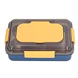Miokycl Lunchbox aus Edelstahl, Drei Abschnitte, Auslaufsicher, Tragbare Bento-Box mit...