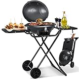 KESSER® elektrischer Elektrogrill 2in1 Tischgrill - Standgrill mit Deckel und Standfuß |...