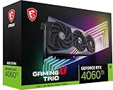 MSI GeForce RTX 4060 Ti Gaming X Trio 8G Grafikkarte - NVIDIA RTX 4060 Ti, 8 GB GDDR6...