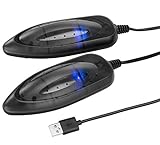 infactory Skischuhwärmer: Portabler USB-Schuhtrockner mit UV-Licht und 2 Trocken-Modulen,...