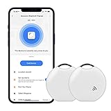 Bluetooth Schlüsselfinder 2 Stück, Mini Smart Tag mit APP für Schlüsselanhänger,...