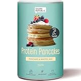 Protein Pancake Mix Vanille Protein Pfannkuchen - 560 Gramm - 7 Portionen - proteinreiche...