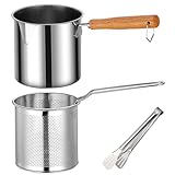 Frittierfiteus-Topf mit Korb und Zungenhandhabter Fritteuchsen Edelstahl Chip Friteuse aus...