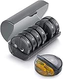 Amazon Brand – Eono Tablettenbox 7 Tage 2 Fächer - Medikamentenbox Pillendose 7 Tage...