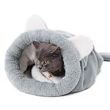 PAWZ Road Katzen Schlafsack waschbar bequem Haustier Kissen Katzenbett Kuschelhöhle aus...