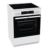 Gorenje GEC6C 40 WD Elektro-Standherd mit Glaskeramik-Kochfeld, 60cm, 71 Liter,...