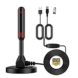 Digital TV Antenne Indoor HDTV Antenne mit Smart Signal Digital TV Antenne 1080P 4K TV...