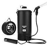 Tadomoe Campingdusche, 20 Liter Solardusche mit tragbarer Duschpumpe, tragbare Dusche...