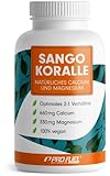 Sango Meereskoralle 180 Kapseln, hochdosiert mit 660mg Calcium + 330mg Magnesium pro Tag,...