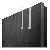 com-four® 2X Türhaken aus stabilem Kunststoff - 26,5 cm und 28 cm Haken für Türkränze...