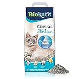 Biokat's Classic fresh 3in1 Katzenstreu mit Cotton Blossom-Duft - Klumpstreu aus Bentonit...