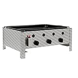 BBQ-Toro Edelstahl Gastrobräter | 3-flammig | (B) 64 x (T) 52 x (H) 27 cm |...