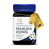 Cosana Manuka Honig 400 MGO + 500g – 100% Pur - Abgefüllt, versiegelt und...