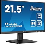 iiyama ProLite XU2293HS-B6 54,5cm 21,5' IPS LED-Monitor Full-HD 100Hz HDMI DP Slim-Line...
