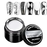 Metallischer Nagellack Metall Spiegel Nagellack Silber Chrome Spiegel metallics Effekt...