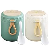 Hemiro Müslibecher to go, Joghurtbecher to go mit löffel, Praktischer Müslibecher 2Pcs,...