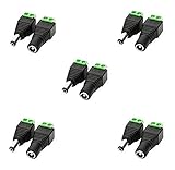 LitaElek 5 Paar DC 5,5 mm 2,1 mm DC Stecker DC Buchse Steckverbinder DC Netzteil Stecker...