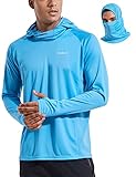 BALEAF UV Shirt Herren Rashguard Sonnenschutz Hoodie Shirt Angel Shirt UV Hemd Langarm UPF...