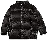 Tommy Hilfiger Damen Metallischer Daunenpuffer JKT Daunenjacken, Black, XXL