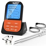 Grillthermometer Kabellos Fleischthermometer Funk Bratenthermometer Digital Magnetisch mit...