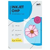 PPD 100xA4 Inkjet Premium Overheadfolie für vollfarbige Ausdrucke in höchster Qualität...