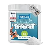 AGUALEVE® Teichschlammentferner 1kg *NEU* | extrem effektiv gegen Teichschlamm Dank...