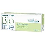 Bausch + Lomb Biotrue ONEday Tageslinsen, sphärische Kontaktlinsen, weich, 30 Stück / BC...